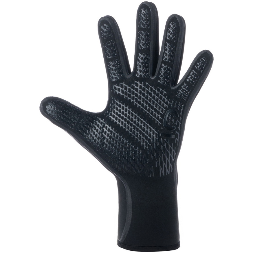 2026 C-Skins Wired 3mm Gloves C-GLWI3S - Black